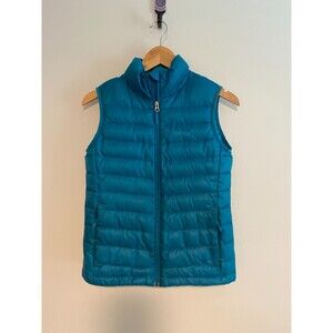 Women's Marmot Blue 700 Down Puffer Vest Size XS